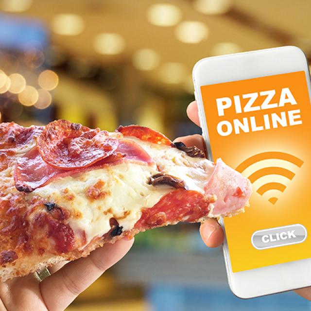 Pizza en click and collect